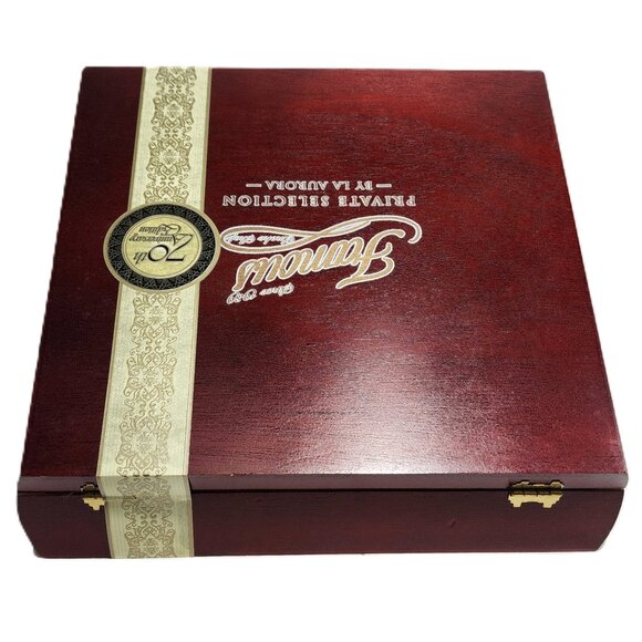 RARE Collectible Famous Private Selection 70th Anniv Edition La Aurora Cigar Box - Picture 7 of 10
